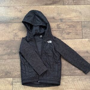 The North Face Kids Quilted Black Hoodie